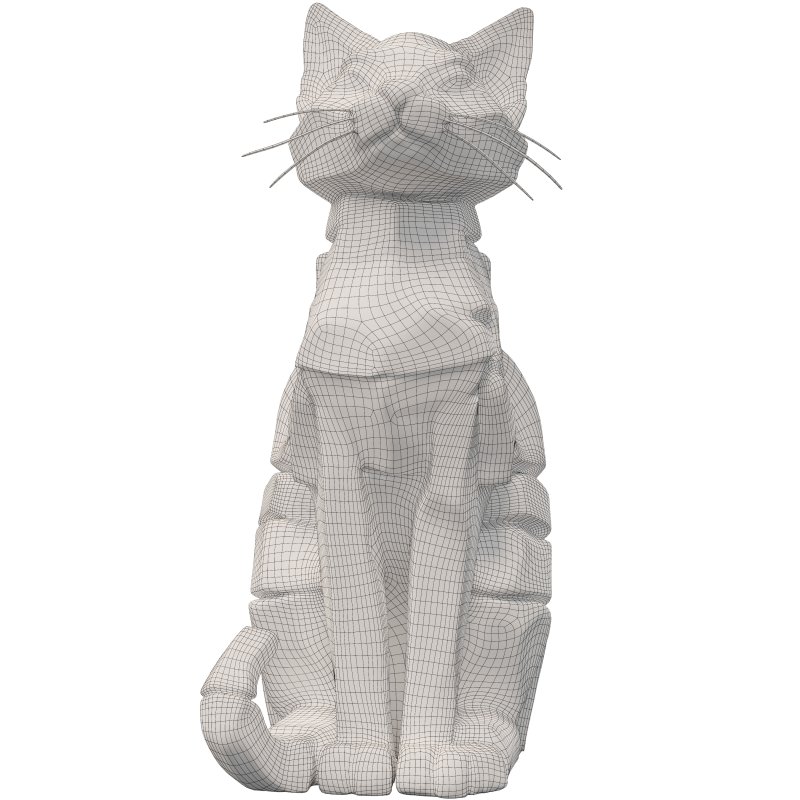 Rocky Cat Statue - Image 1