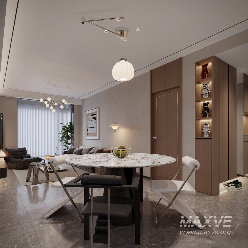 Modern living room dining room bedroom - Image 1