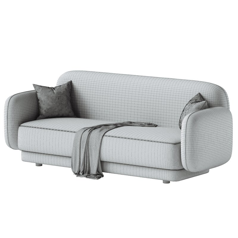 Kandor Textured Velvet Sofa - Image 4