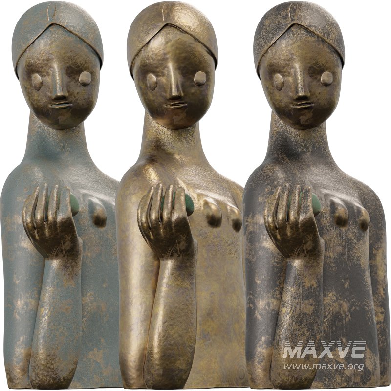 Antique Serene Offering Sculpture - Image 5