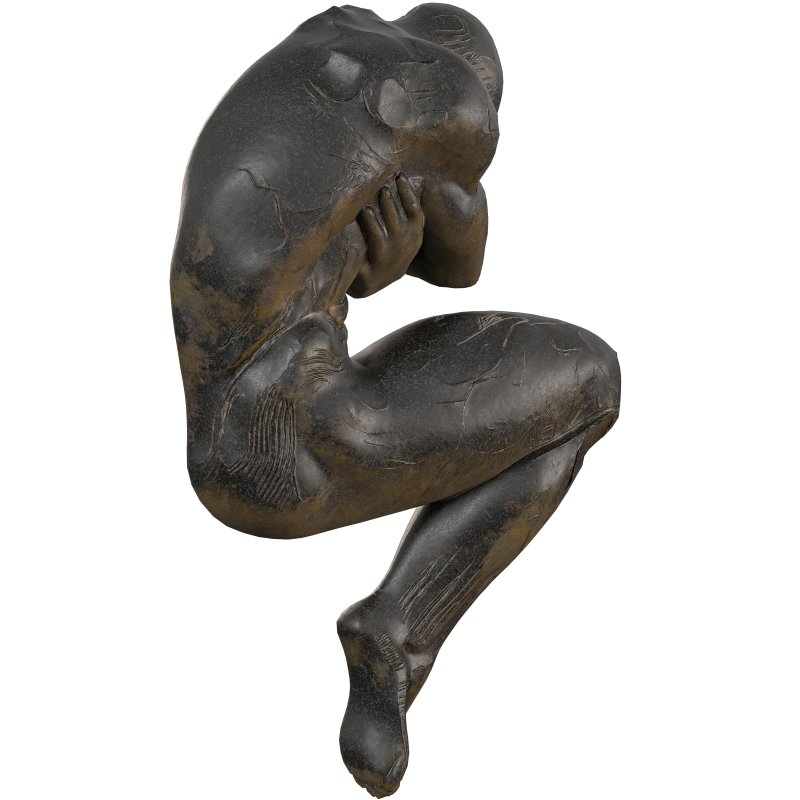 Antique Wall Mounted Man Statue - Image 5