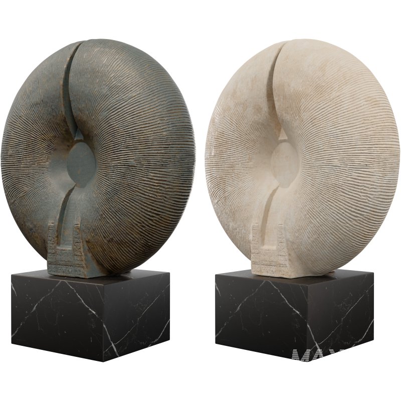 Radiant Circle Sculpture Modern Abstract - Image 3