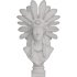 Artistic Bust with Feathered Headdress Statue - Thumbnail 4