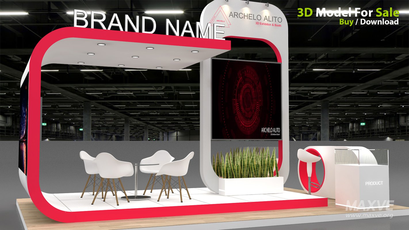 3D Exhibition Booth Model - Image 2