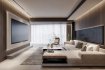 Modern living room and dining room interior scene - Thumbnail 4