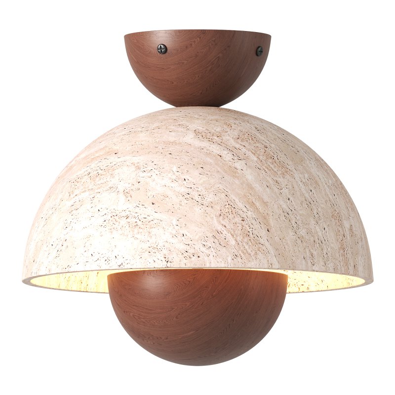 Nerio Travertine Ceiling Light - Image 3