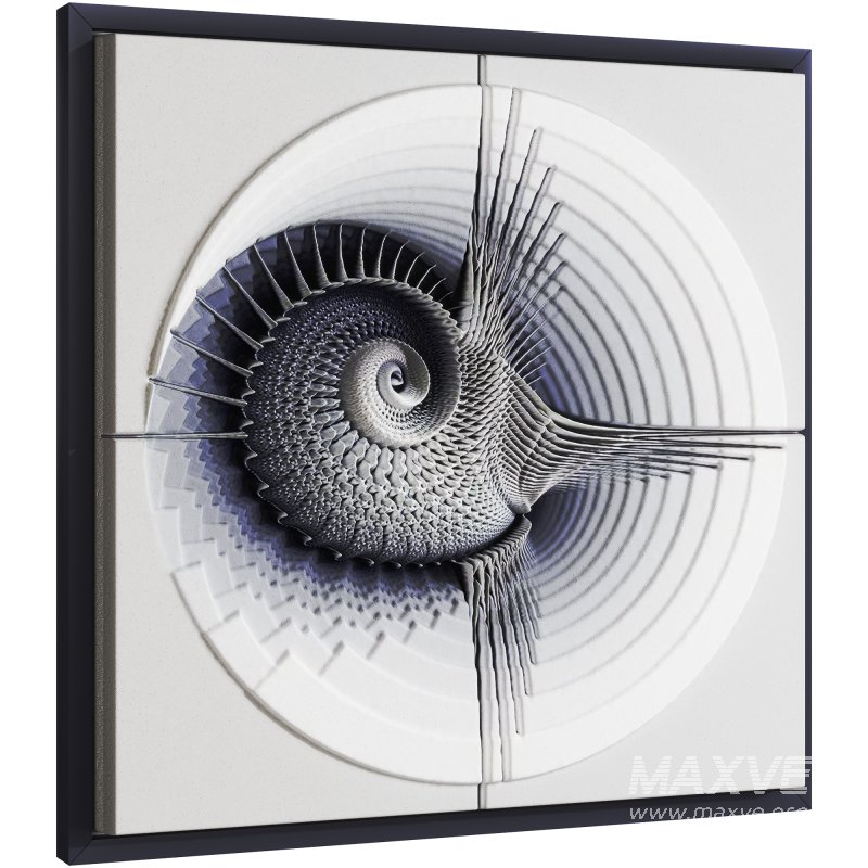 Wall Art Plaster Bas Relief - Image 2