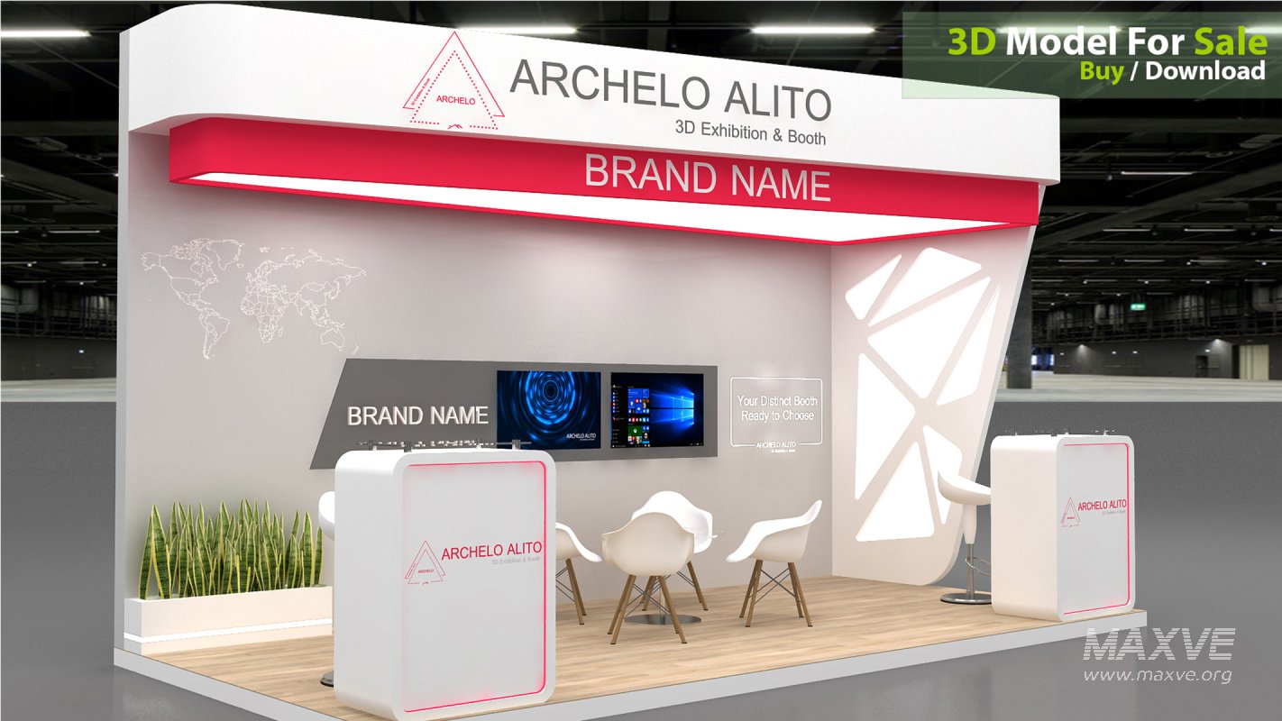 3D Stand Booth Model - Image 1