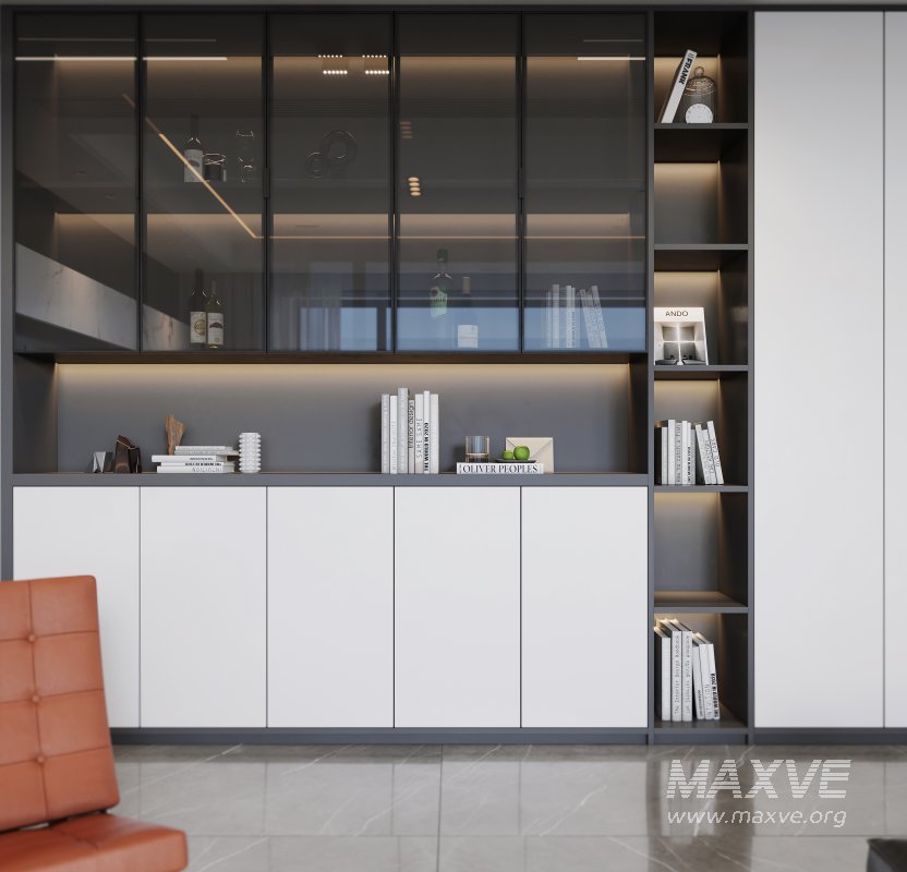 Modern living room and dining room interior scene - Image 4