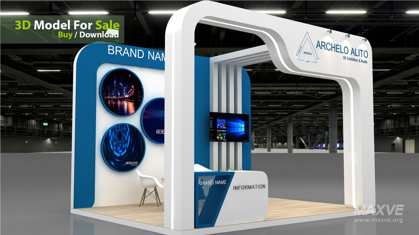 3d model booth - Image 1