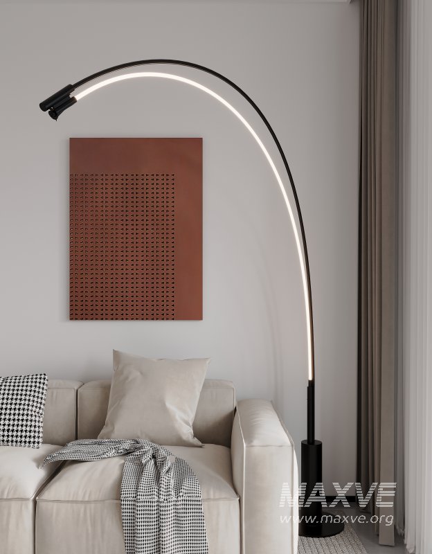 Modern living room and dining room interior scene - Image 6