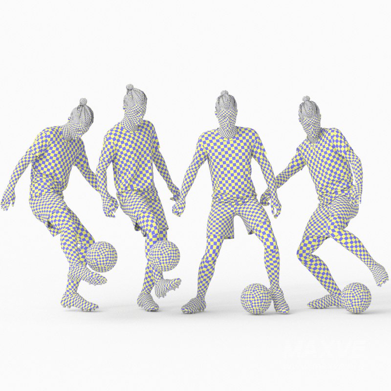 Footbalist Man in 04 poses - Image 4