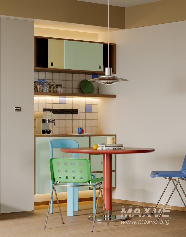 Modern living room and dining room interior scene - Image 5