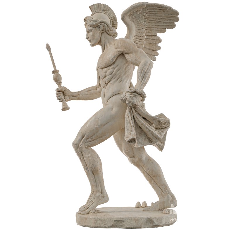 Ancient Old Greek Soldier Sculpture - Image 4