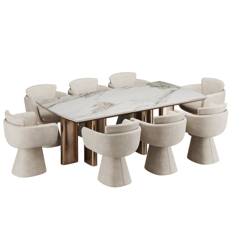 Dinning chair and table307 - Image 4