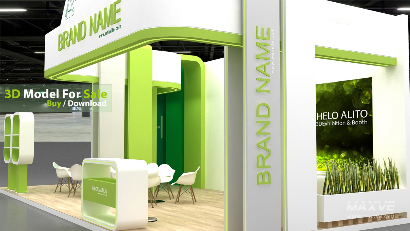 booth 3d model - Image 4