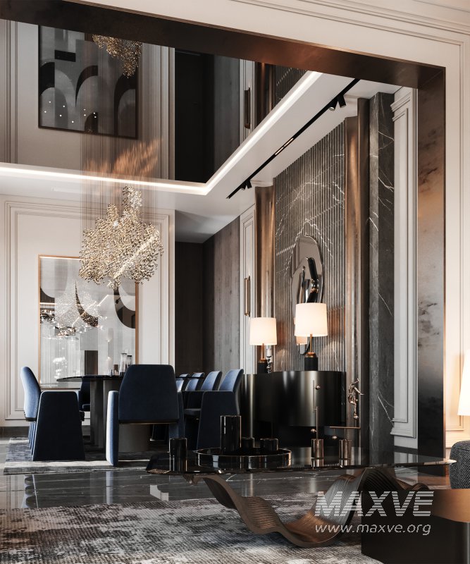 luxury salon and dining neoclassic - Image 9