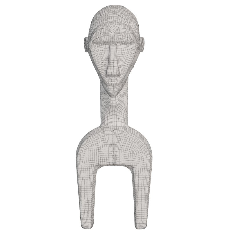 West African Heddle Pulley Figure Statue - Image 1