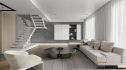 Modern living room and dining room interior scene - Thumbnail 3
