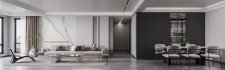 Modern living room and dining room interior scene - Thumbnail 6
