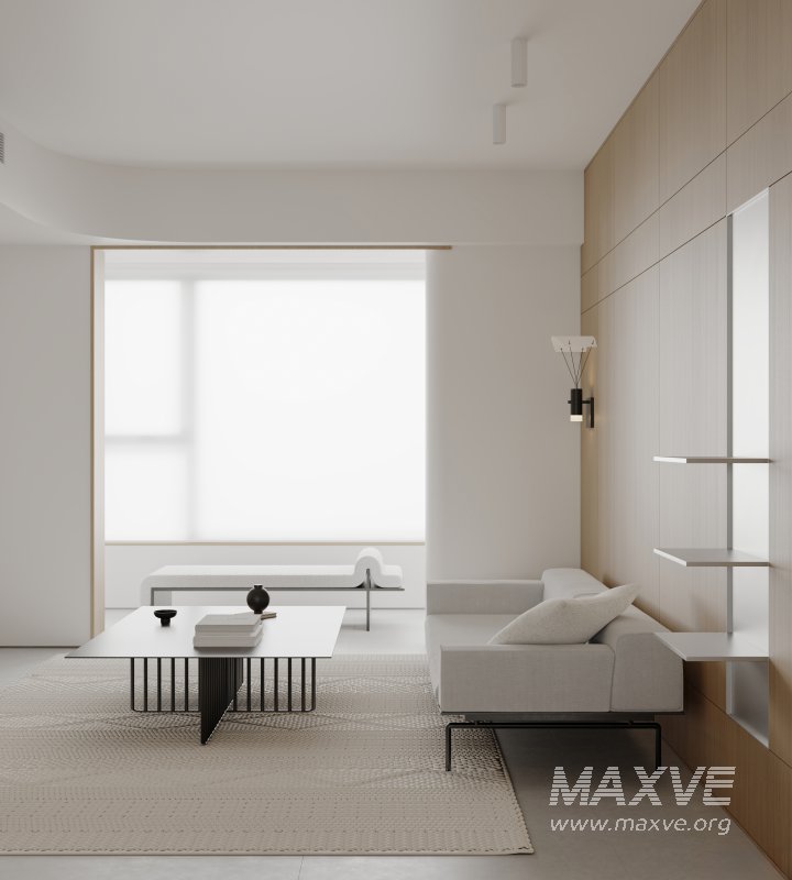 Modern living room and dining room interior scene - Image 3
