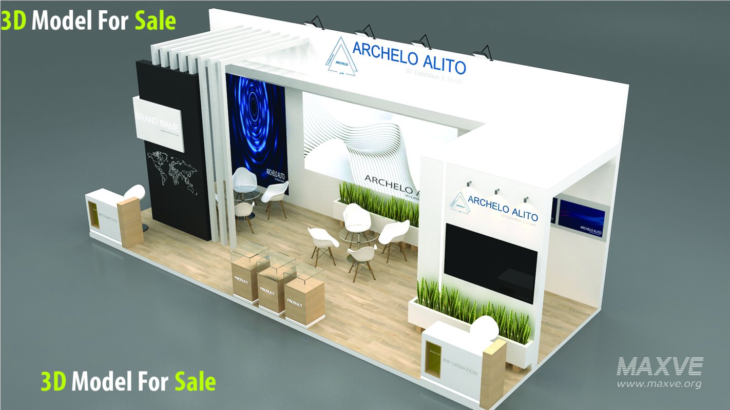3D Exhibition Booth Model - Image 3