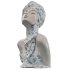 Porcelain Ceramic Floral Bust Sculpture - Thumbnail 4