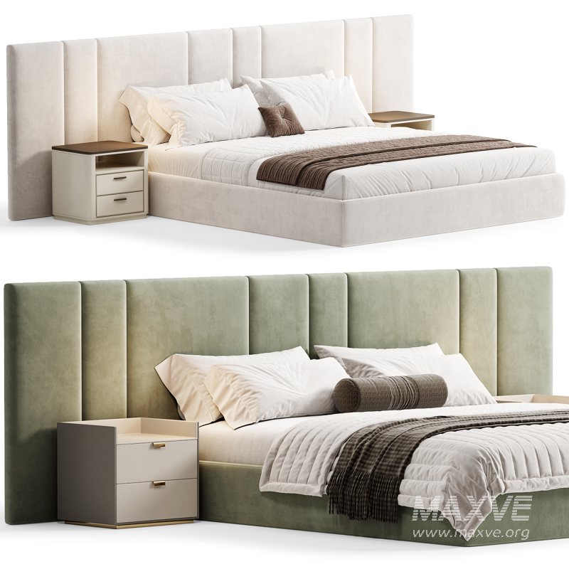 Bed Garda Design with wide headboard By Sensorsleep - Image 6