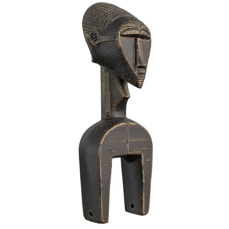 West African Heddle Pulley Figure Statue - Image 5
