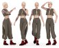 casual woman outfit in 4 poses - Thumbnail 1