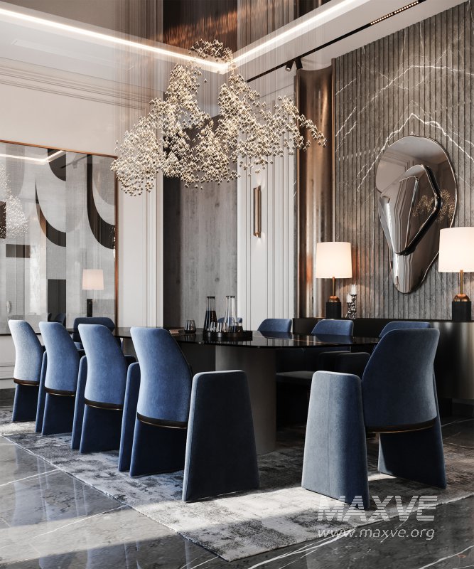 luxury salon and dining neoclassic - Image 12
