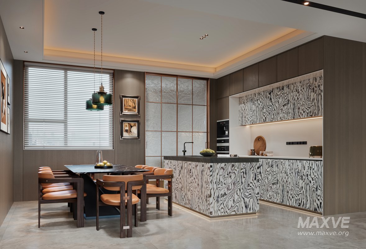 Luxurious living room and dining room - Image 1