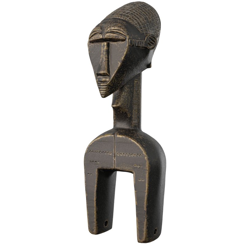 West African Heddle Pulley Figure Statue - Image 3
