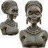 Polished Wood Bust 3D Model Stylized Female Figure - Thumbnail 6