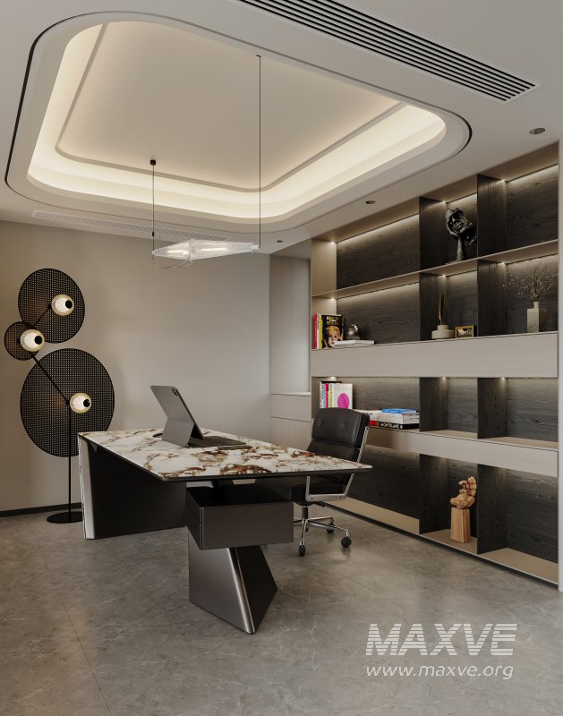 Modern living room and dining room interior scene - Image 8