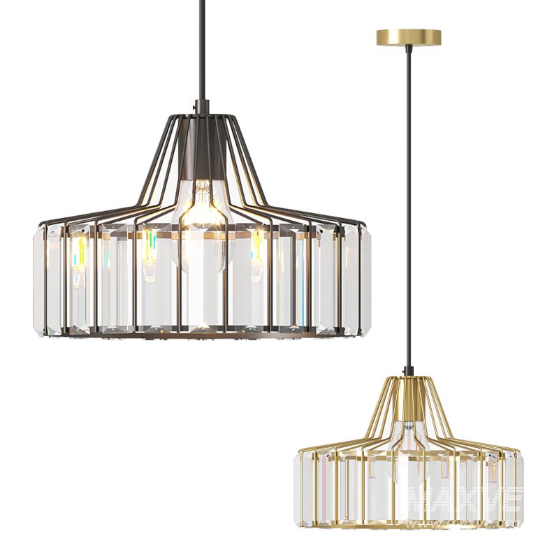 Crystal Drum Pendant Lamp - Image 5