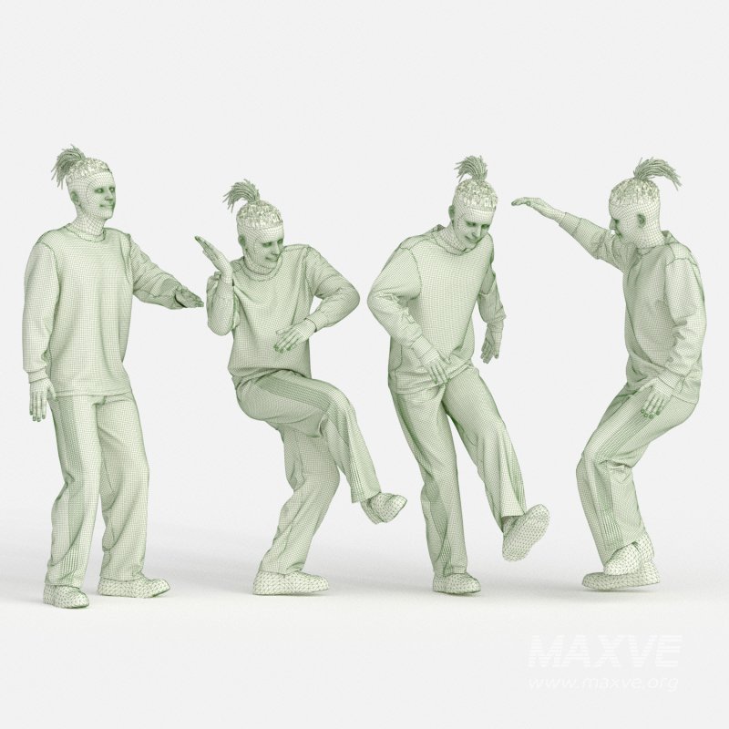 Manin 04 Poses Street Dance - Image 2