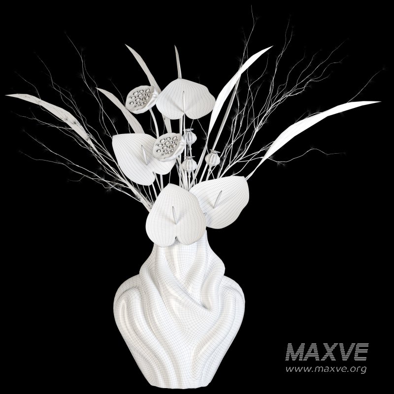 Flowers in Vase Collection 38 - Image 6