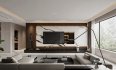 Modern living room and dining room interior scene - Thumbnail 3