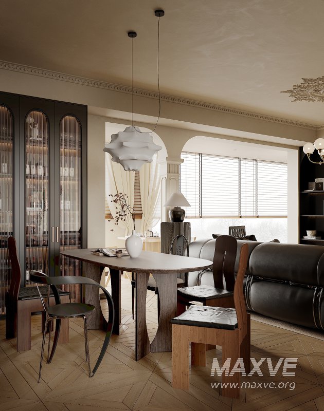 Luxurious living room and dining room - Image 1