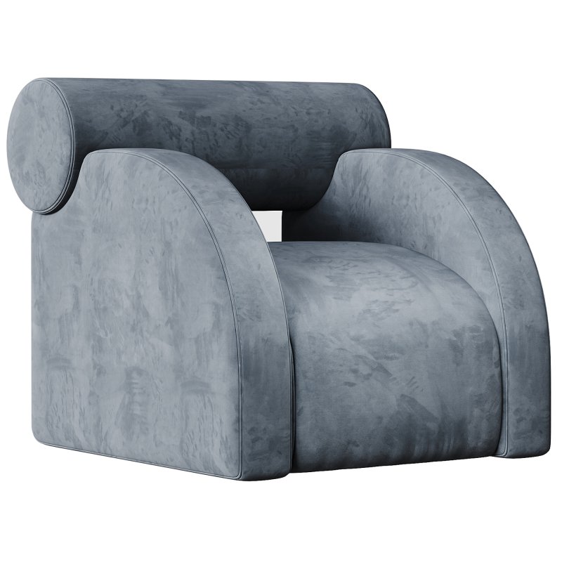 Fabric Armchair with Armrests By Paolonesi - Image 1