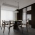 Modern living room and dining room interior scene - Thumbnail 8