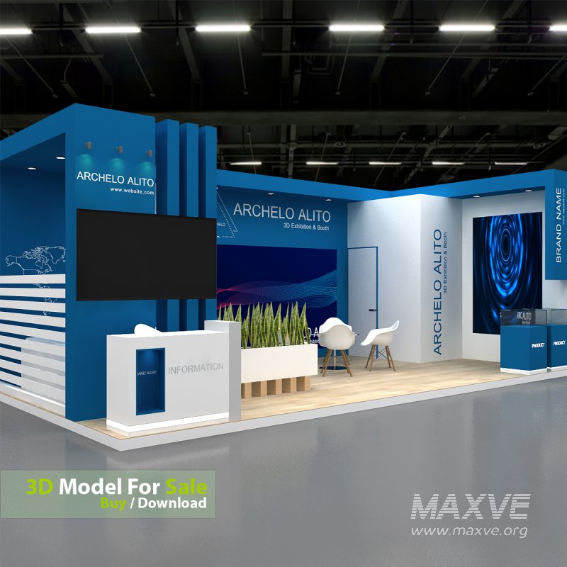 exhibition 3d model - Image 1