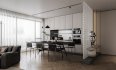 Modern living room and dining room interior scene - Thumbnail 1