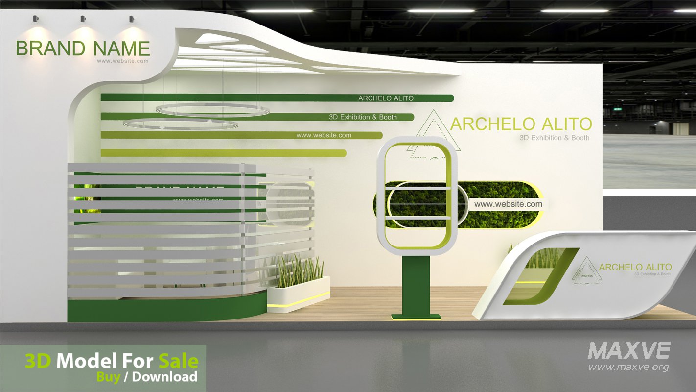 3D Stand Booth Model - Image 1