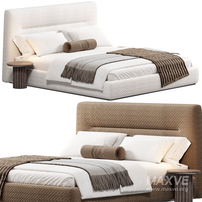 Bed with upholstered headboard Oliva by Livemaster - Image 4