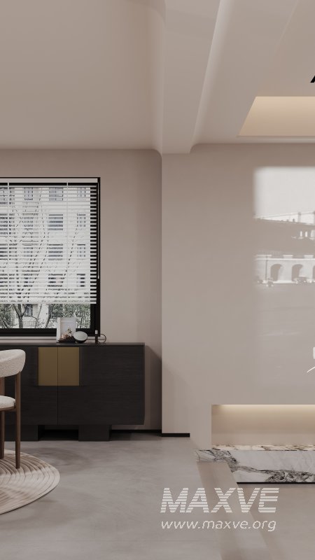 Modern living room and dining room interior scene - Image 5