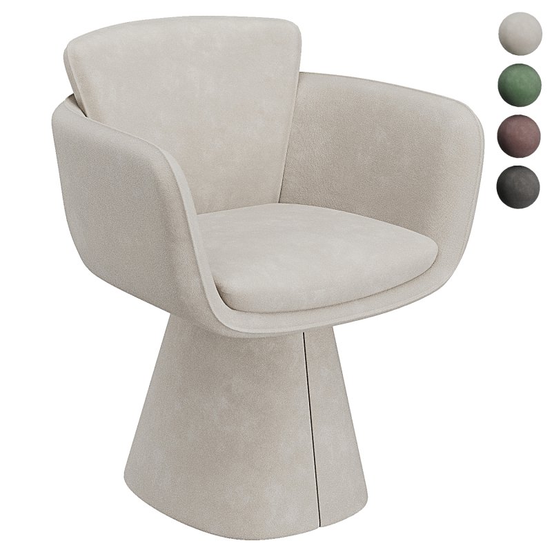 Rune Swivel Dining Chair Beige - Image 1