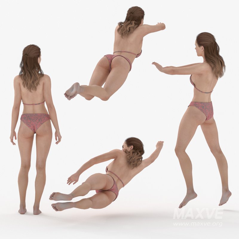 Bikini Woman 04 Poses - Image 1