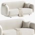 Kandor Textured Velvet Sofa - Thumbnail 1